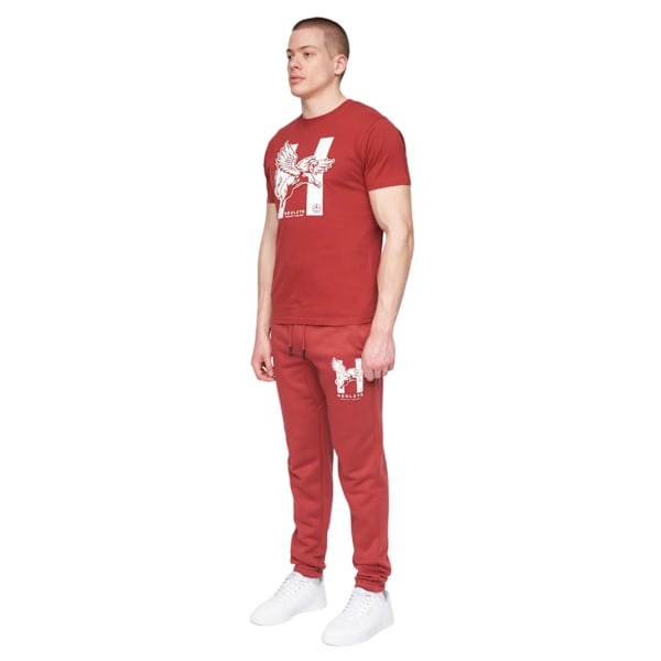 Henleys Mens Curveball Jogging Bottoms XL Deep Red Deep Red XL