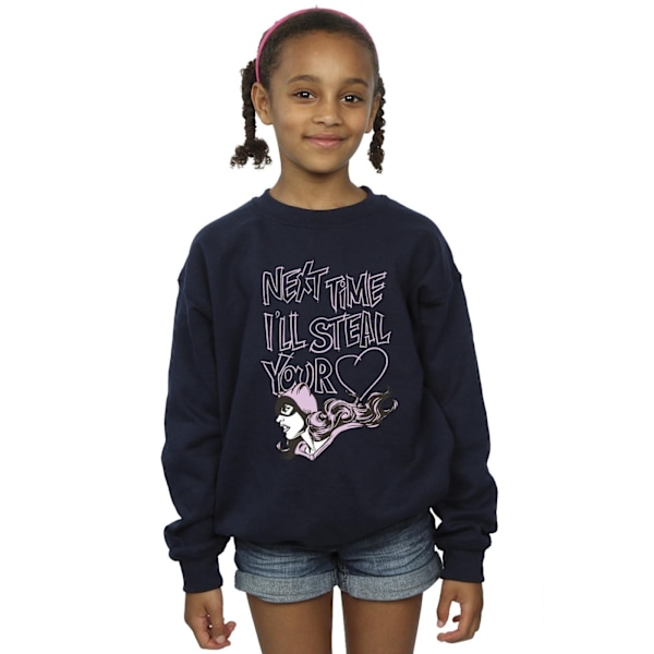 DC Comics Girls Batman Batgirl I´ll Steal Your Heart Sweatshirt Navy Blue 12-13 Years