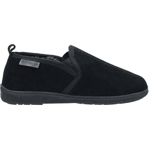 Hush Puppies herr Arnold lädertofflor 10 UK svart Black 10 UK