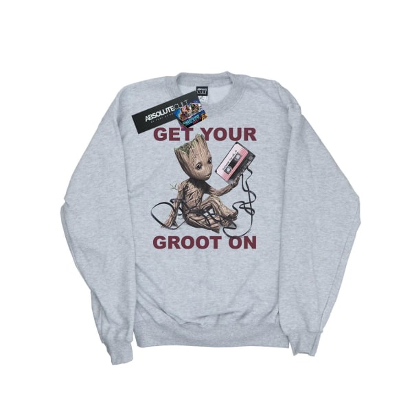 Marvel Girls Guardians Of The Galaxy Get Your Groot On Sweatshi Sports Grey 12-13 Years