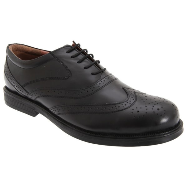 Scimitar Herr Wing Cap Brogue Oxford Shoes 13 UK Black Black 13 UK