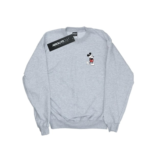 Disney Mens Mickey Mouse Kickin Retro Chest Sweatshirt XXL Spor Sports Grey XXL