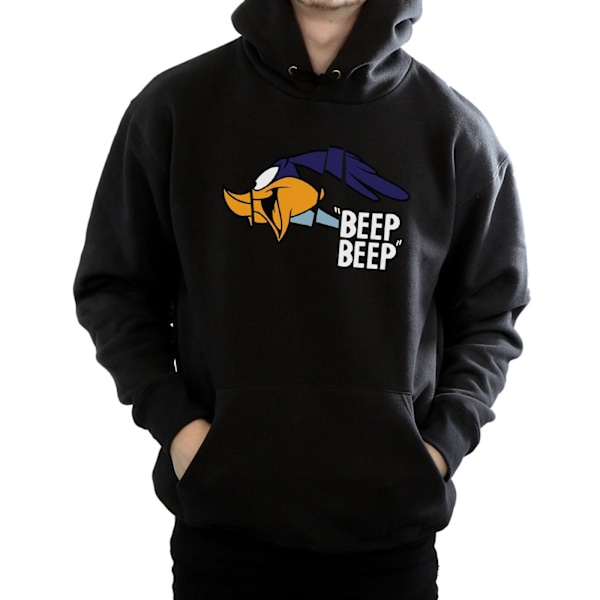 Looney Tunes Mens Road Runner Beep Beep Hoodie 3XL Svart Black 3XL