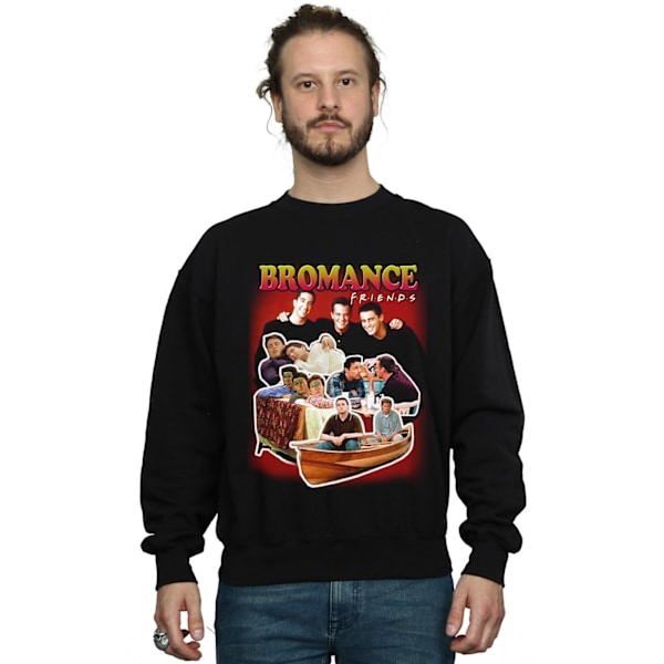 Friends Mens Bromance Homage Sweatshirt M Svart Black M