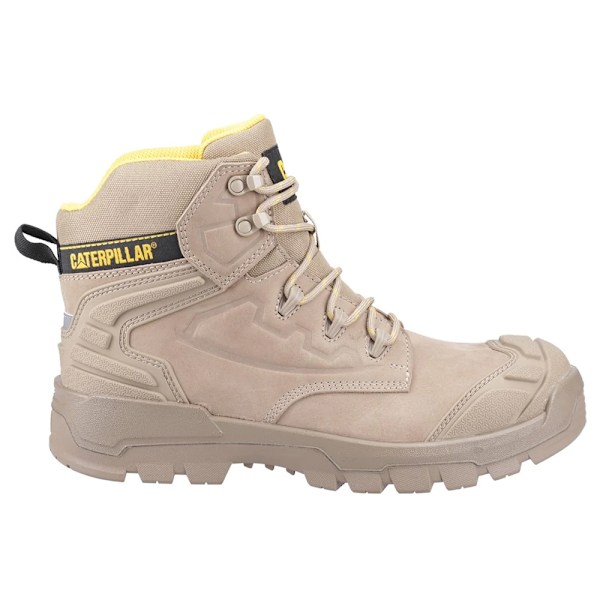 Caterpillar Striver Säkerhetsstövlar i Läder för Män 12 UK Grå/Gul Grey/Yellow 12 UK