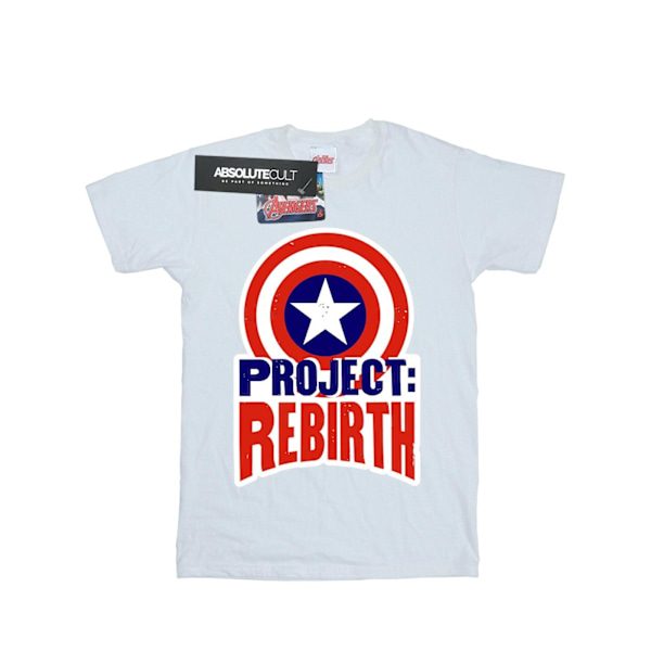 Marvel Boys Captain America Project Rebirth T-shirt 5-6 år W White 5-6 Years