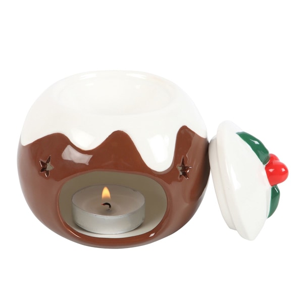Something Different Jul Pudding Oljebrännare En Storlek Brun Brown/White One Size