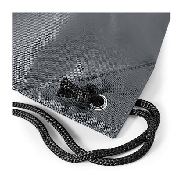 BagBase Budget Vattentålig Sport Gymsac Dragsnöre Väska (11 Graphite One Size