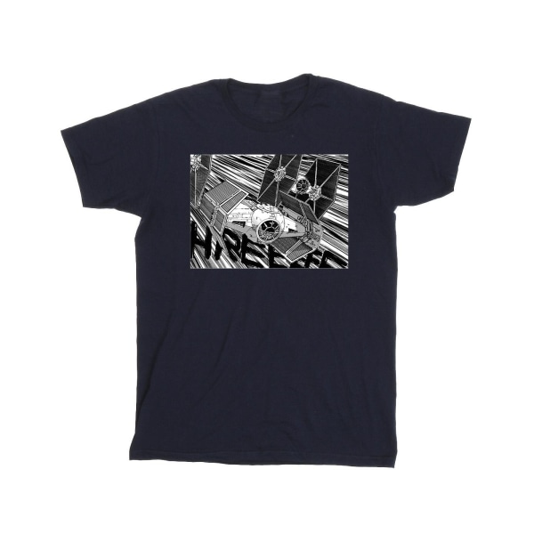 Star Wars Boys Anime Plane T-shirt 12-13 år Marinblå Navy Blue 12-13 Years