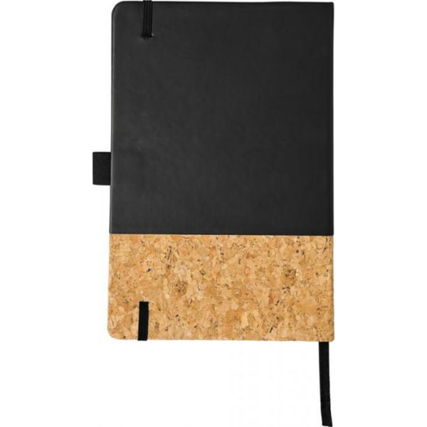 JournalBooks Evora A5 Cork Thermo PU Notebook A5 Solid Black Solid Black A5