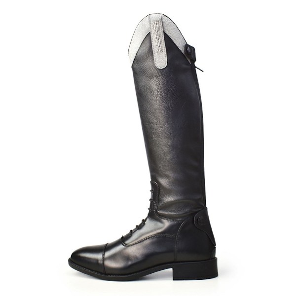 Brogini Barn/Kids Como Piccino Läder Bred Lång Ridstövel Silver 5 UK Child