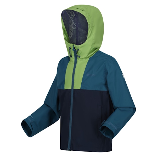 Regatta Barn/Barn Hanleigh Vattentät Jacka 13 År Piqu Piquant Green/Moroccan Blue/Navy 13 Years