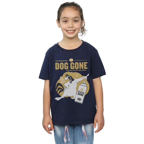 Looney Tunes Girls Foghorn Leghorn Dog Gone Bomull T-shirt 9-11 Navy Blue 9-11 Years