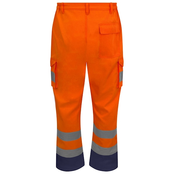 PRORTX Hi-Vis Cargo-byxor för män 4XL L Hi Vis Orange Hi Vis Orange 4XL L