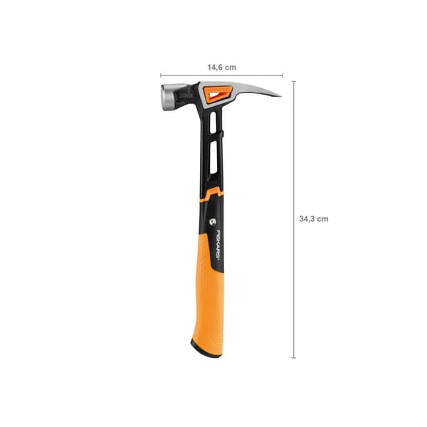 Fiskars Isocore Allroundhammare 570g (20oz) One Size Multi C Multi Colour One Size