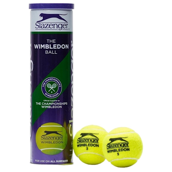 Slazenger Wimbledon Tennisbollar (4-pack) One Size Gul Yellow One Size