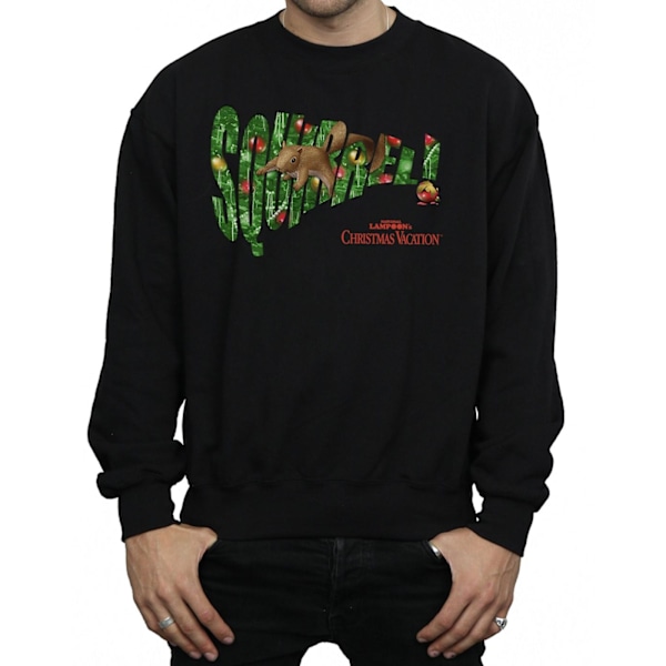 National Lampoon's Christmas Vacation Herr Squirrel Tree Sweatshirt Black L