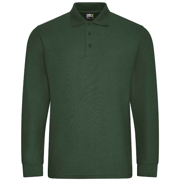 PRORTX Herr Långärmad Poloskjorta M Flaskgön Bottle Green M