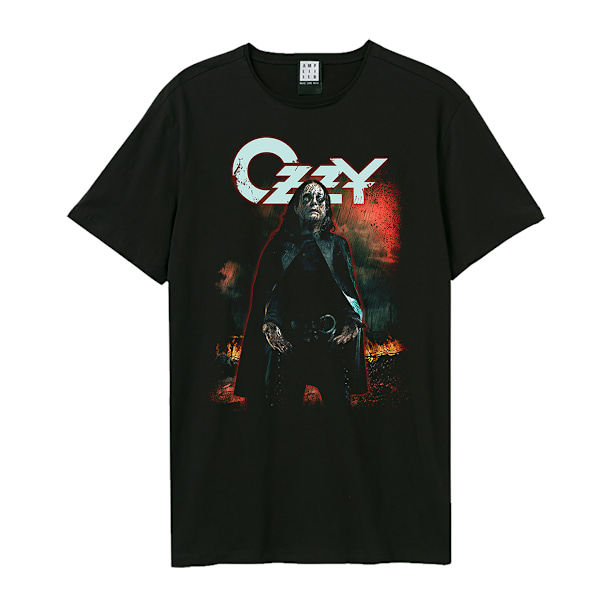 Amplified Unisex Adult Cape Ozzy Osbourne Halloween T-Shirt XS Black XS