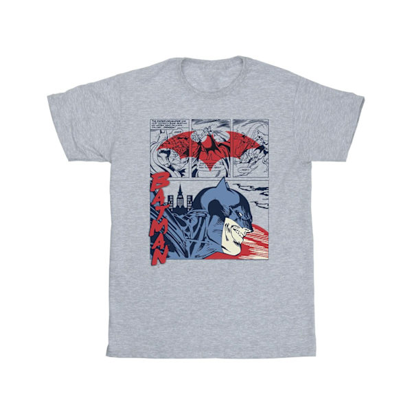 DC Comics Batman Comic Strip T-shirt M Sports Grey Sports Grey M