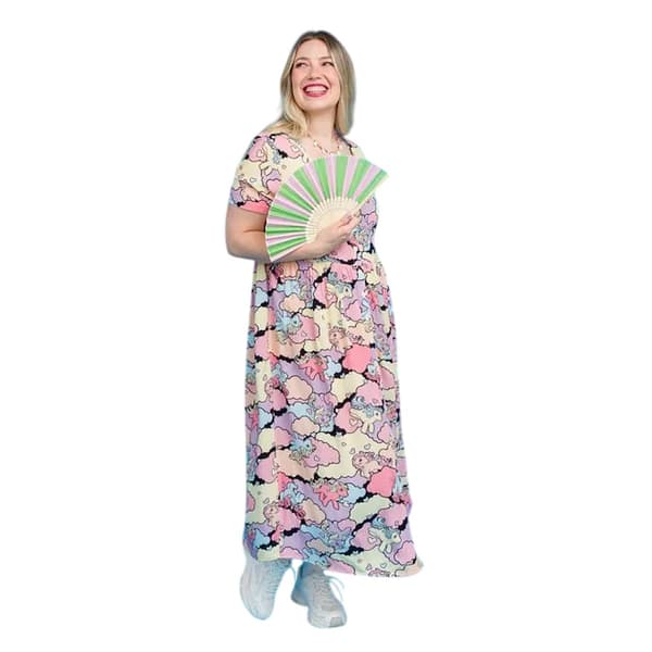 My Little Pony Dam Moln V-ringad Midiklänning 3XL Multi Multicoloured 3XL