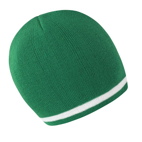 Result Unisex Vinter Essentials National Beanie Hat One Size Em Emerald / White One Size