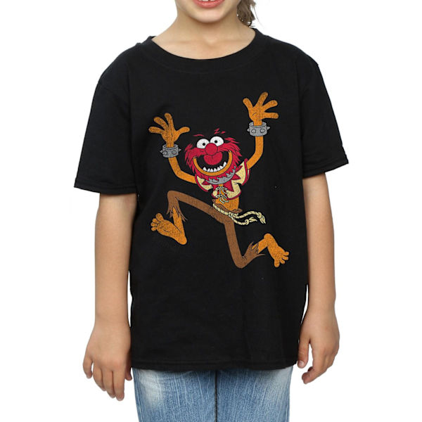 The Muppets Girls Classic Animal T-Shirt 7-8 år Svart Black 7-8 Years