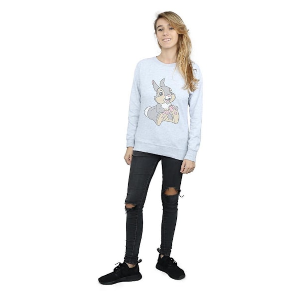 Bambi Dam/Dam Classic Thumper Heather Sweatshirt XXL Värme Heather Grey XXL