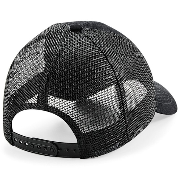 Beechfield Patch Snapback Truckerkeps One Size Svart Black One Size