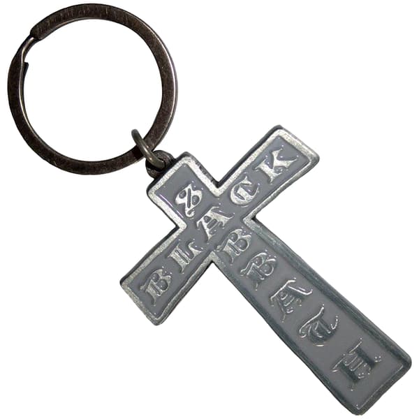 Black Sabbath Cross Nyckelring En Storlek Silver Silver One Size