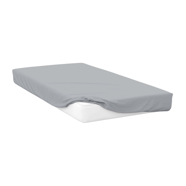 Belledorm Percale Extra Deep Fitted Sheet Single Cloud Grey Cloud Grey Single