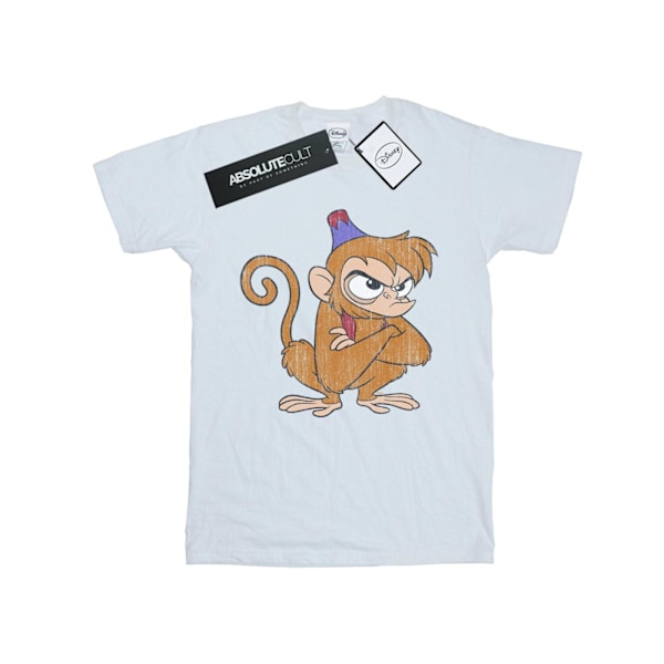 Disney Girls Aladdin Classic Angry Abu Bomull T-shirt 7-8 år White 7-8 Years