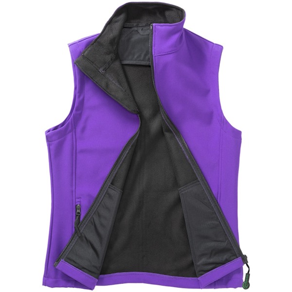 Result Dam/Kvinnor Softshell Body Warmer L Lila/Svart Purple/Black L