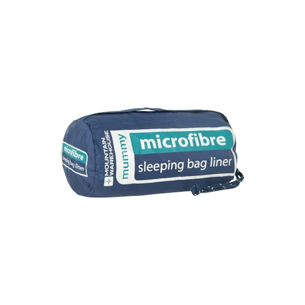 Mountain Warehouse Mikrofiber Mumie Sovsäck Liner One Size Teal One Size