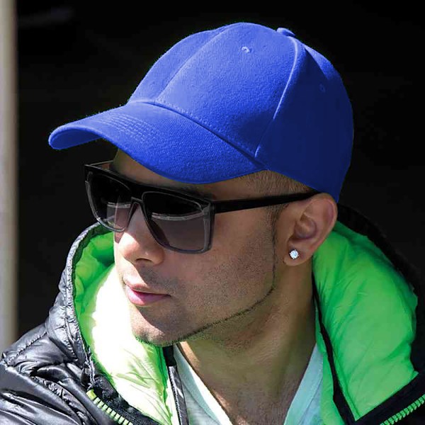 Result Unisex Core Memphis 6 Panel Baseball Cap One Size Royal Royal One Size