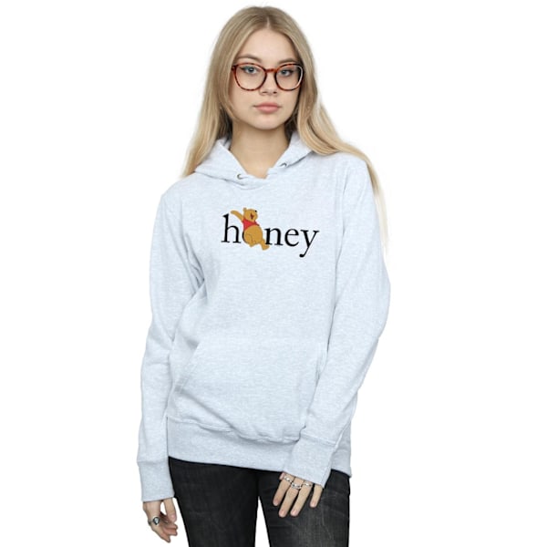 Disney Dam/Kvinnor Winnie The Pooh Honey Hoodie S Sports Grey Sports Grey S