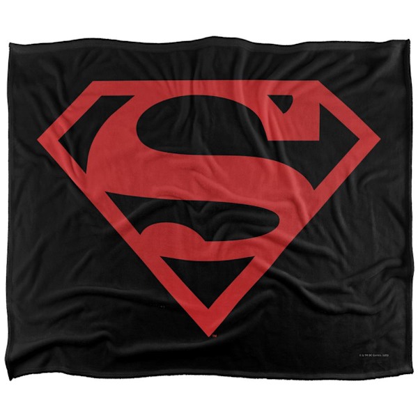Superman Filt med Kontrastlogga One Size Flerfärgad Multicoloured One Size