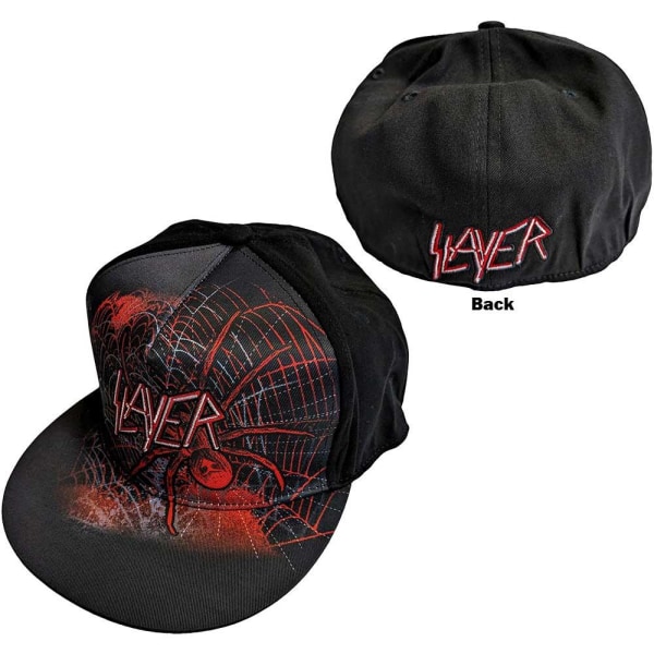Slayer Unisex Vuxen Spider Web Snapback cap One Size B Black/Red One Size