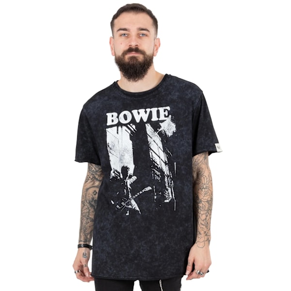 David Bowie Unisex Vuxen T-shirt XL Svart/Vit Black/White XL