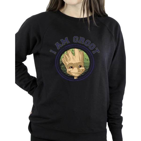 Guardians Of The Galaxy Dam/Ladies Groot Varsity Sweatshirt Black XXL
