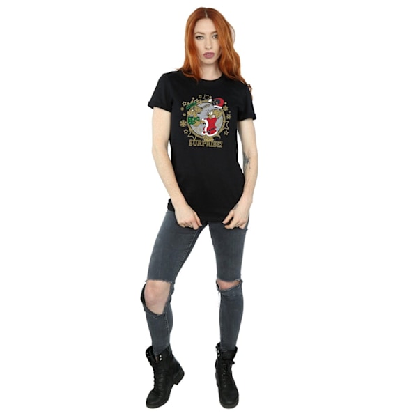 Tom And Jerry Dam/Damer Julöverraskning Bomull Pojkvän Black XL