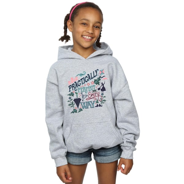 Disney Girls Mary Poppins Praktiskt Hoodie 12-13 År Sport Sports Grey 12-13 Years