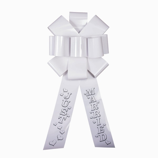 Forum Novelties Celebration Just Married Dörrbåge En Storlek Vit White One Size