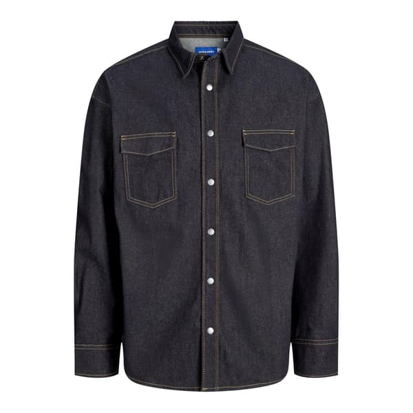 Jack And Jones Herr Regular Skjorta S Mörk Denim Dark Denim S