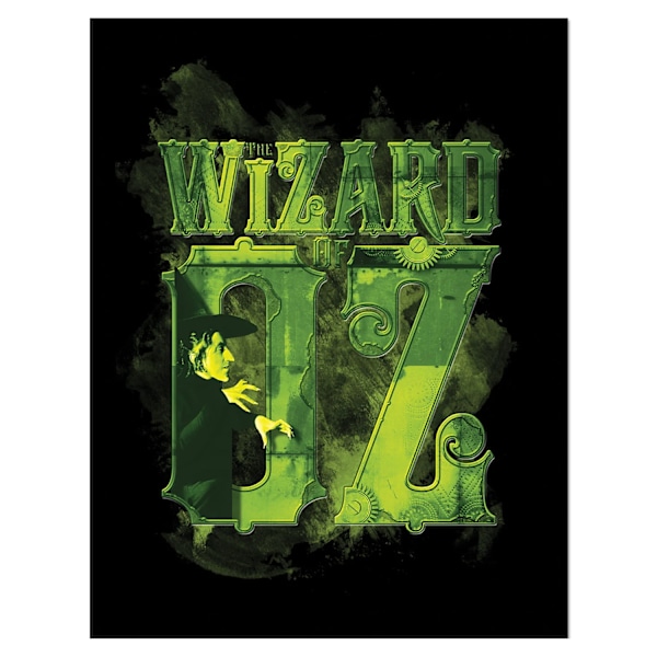 The Wizard Of Oz Logo Wicked Witch Of The West Inramad Poster 40 Green/Black 40cm x 30cm