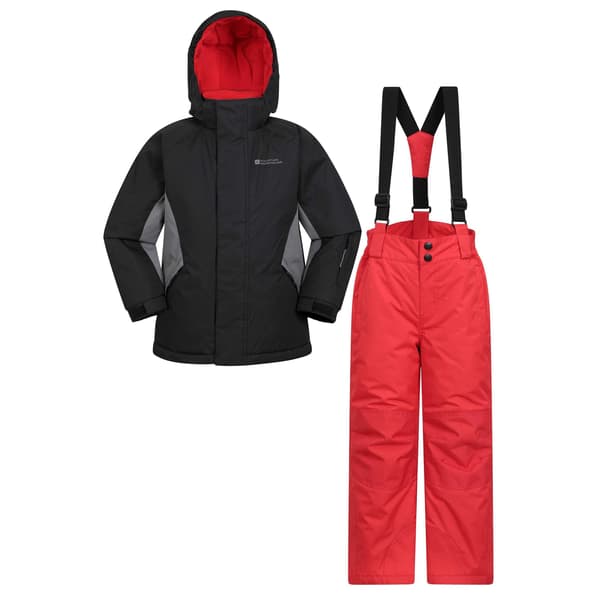 Mountain Warehouse Skidjacka och Byxor Set för Barn 3-4 år Jet Black 3-4 Years