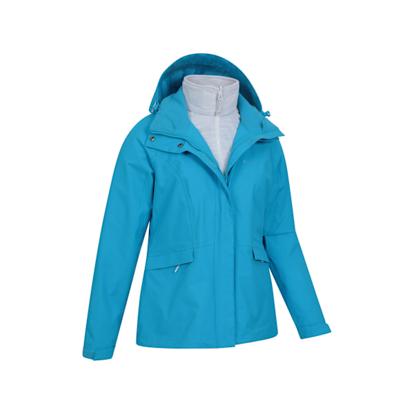 Mountain Warehouse Dam/Dam Thunderstorm II 3-i-1 Vattentät Bright Blue 14 UK
