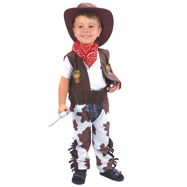 Bristol Novelty Toddler Cowboy Kostym One Size Brun Brown One Size