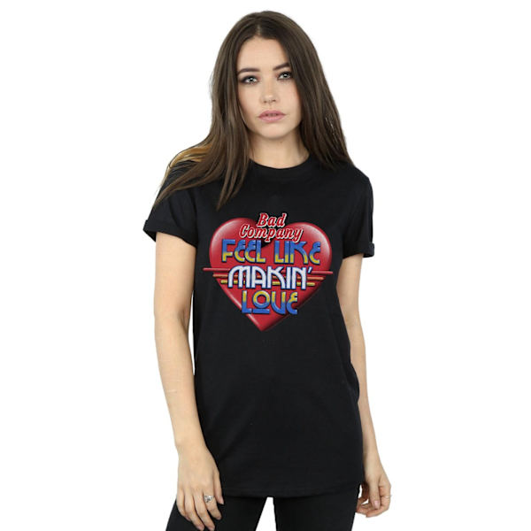 Bad Company Dam/Damer Feel Like Making Love Bomull Boyfriend T-Shirt L Svart Black L