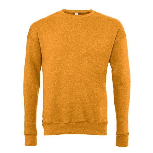 Bella + Canvas Unisex Drop Shoulder Sweatshirt XXL Heath Heather Mustard XXL